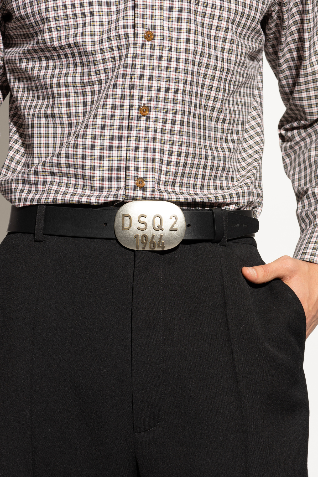 ベルト D SQUARED2 SS21 LEATHER BELT (BEW0047_01500001M1159) Black Leather belt Dsquared2 - Vitkac Canada